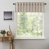 Annie Buffalo Portabella Check Valance 16x90