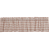 Annie Buffalo Portabella Check Valance 16x90