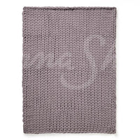 Chunky Knit Throw ~ Grey