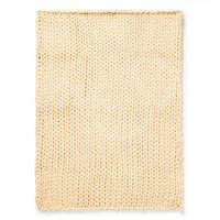 Chunky Knit Throw ~ Cream