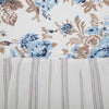 Annie Blue Floral Ruffled Shower Curtain 72x72