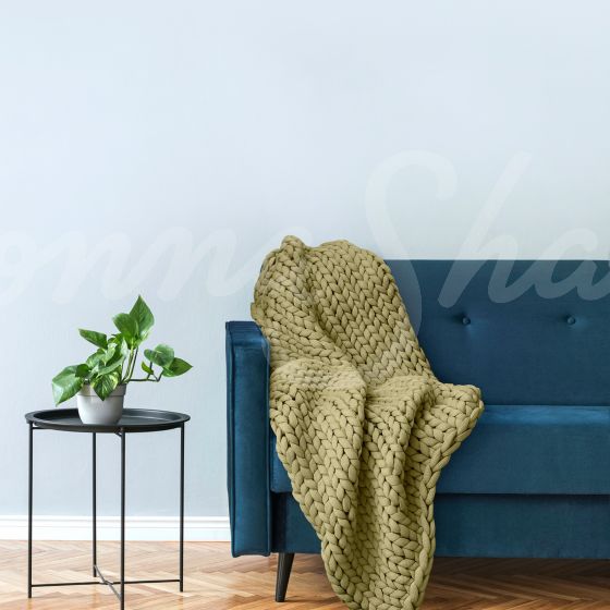 Sage discount knitted throw