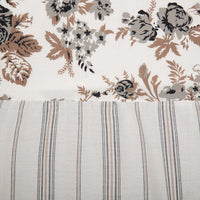 Annie Portabella Floral Ruffled Shower Curtain 72x72