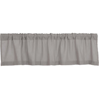 Burlap Dove Grey Valance 16x72