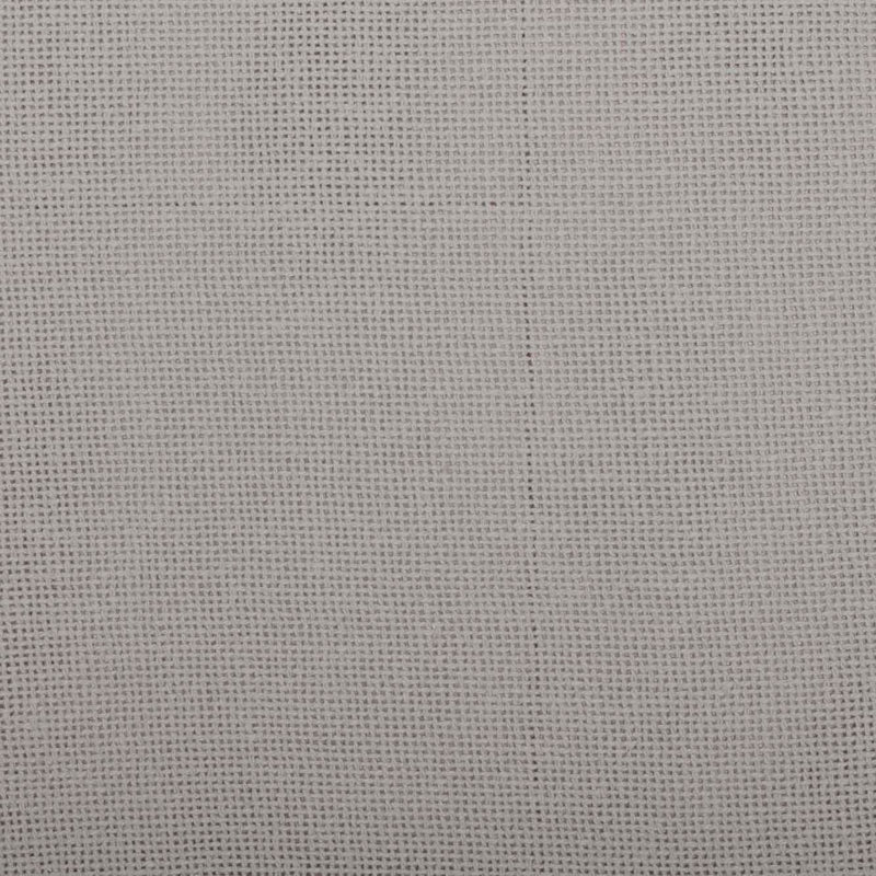 Burlap Dove Grey Pillow w/ Fringed Ruffle 18x18