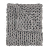 Chenille Chunky Knit Throw ~ Dove