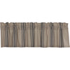 Grain Sack Charcoal Valance 16x60