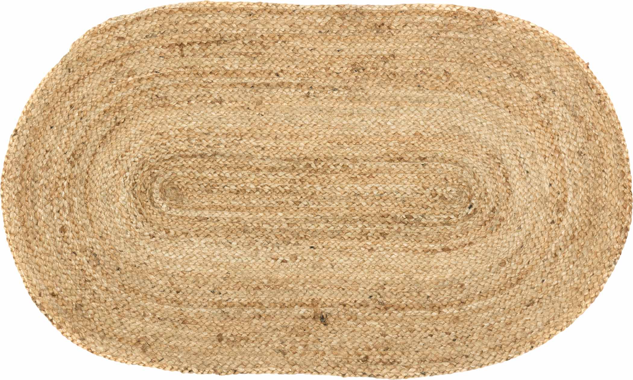 Natural Jute Rug Oval w/ Pad 27x48