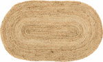 Natural Jute Rug Oval w/ Pad 27x48