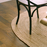 Natural Jute Rug Oval w/ Pad 60x96