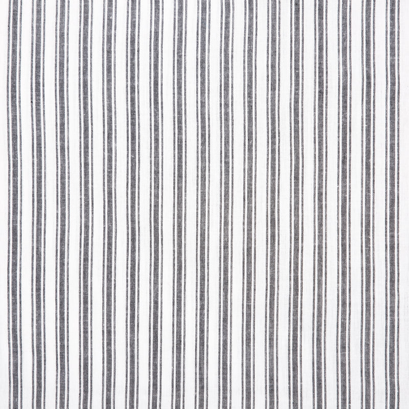 Sawyer Mill Black Ruffled Ticking Stripe King Pillow Case Set of 2 21x36+4