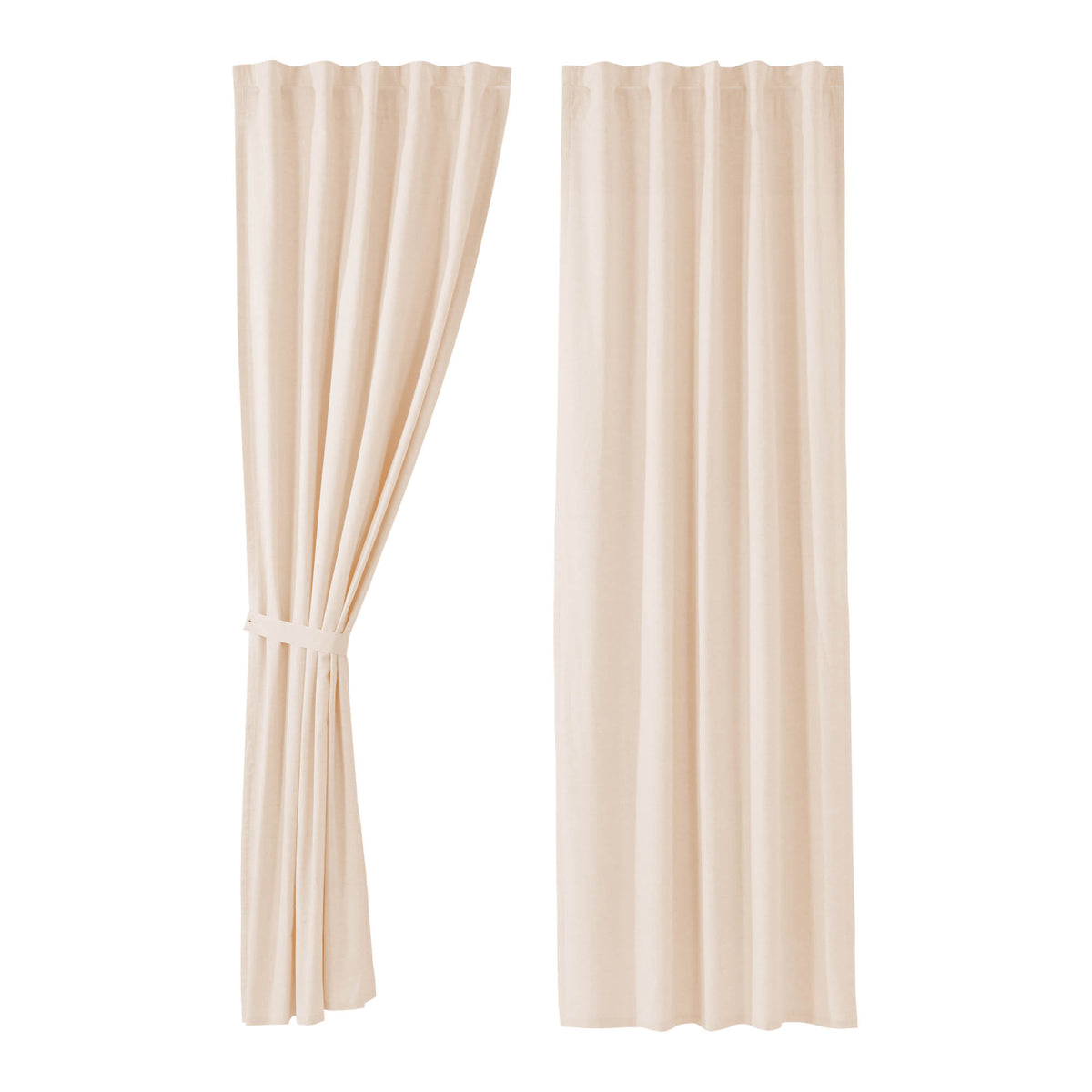Simple Life Flax Natural Panel Set of 2 96x40