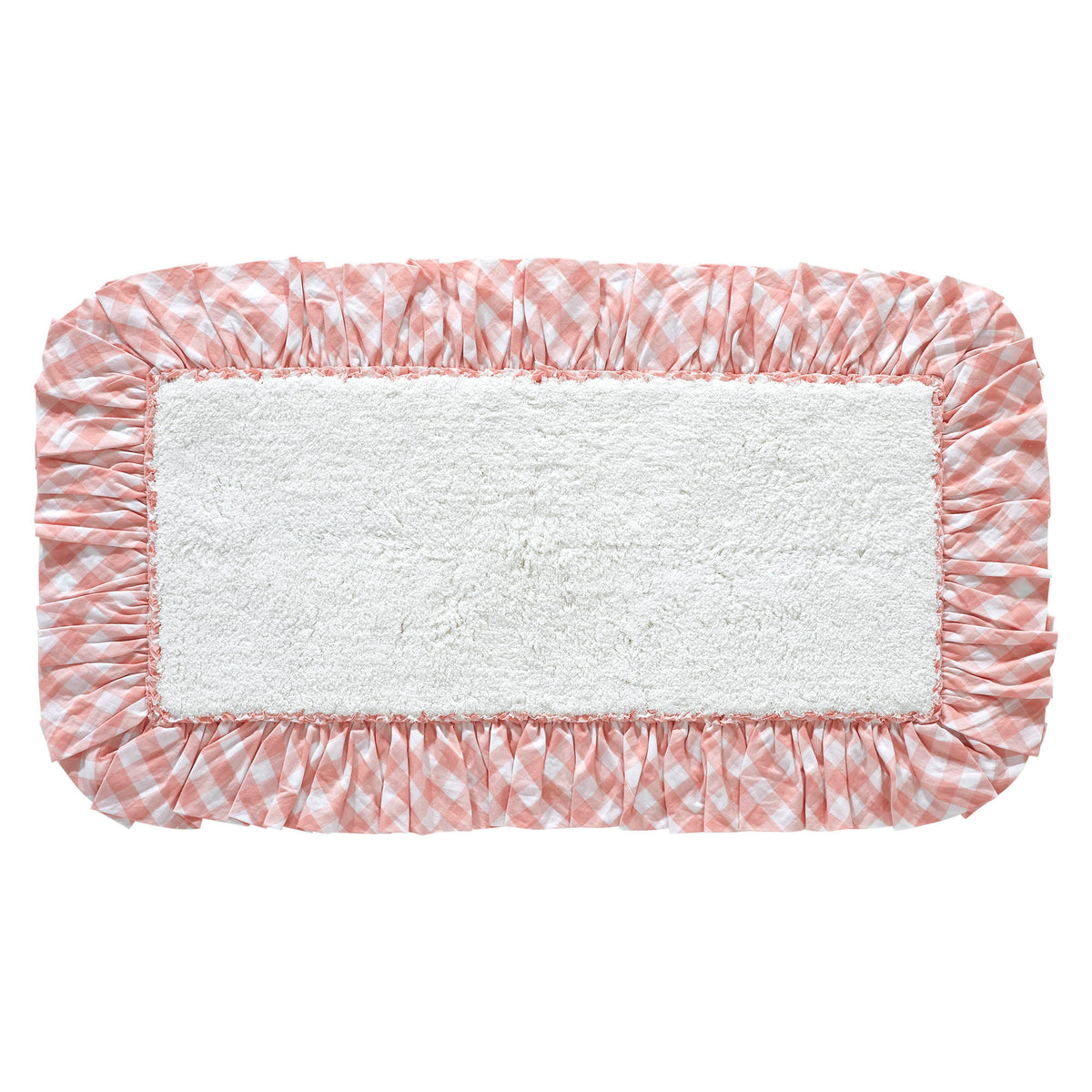 Annie Buffalo Coral Check Bathmat 27x48