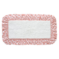 Annie Buffalo Coral Check Bathmat 27x48