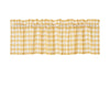 Annie Buffalo Yellow Check Valance 16x60