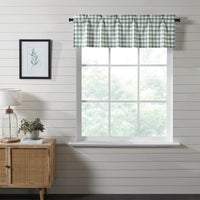 Annie Buffalo Green Check Valance 16x60