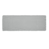 Burlap Dove Grey Runner Fringed 12x36