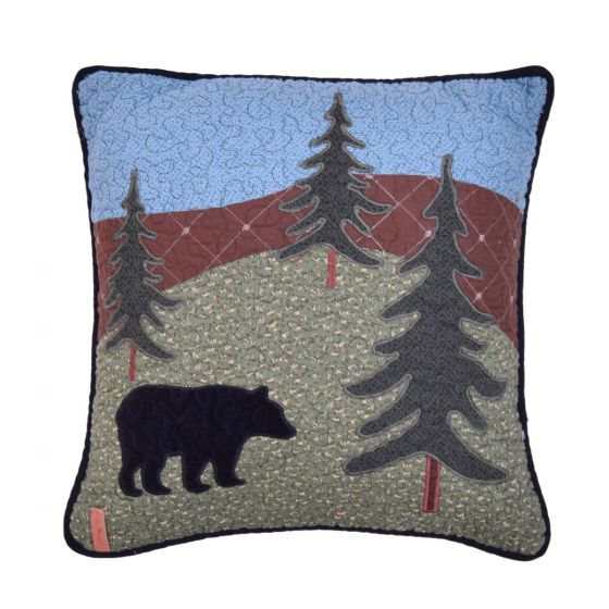 Donna Sharp Bear Lake Rustic Lodge Quilted Collection Pillow