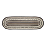 Floral Vine Jute Rug/Runner Oval w/ Pad 24x78