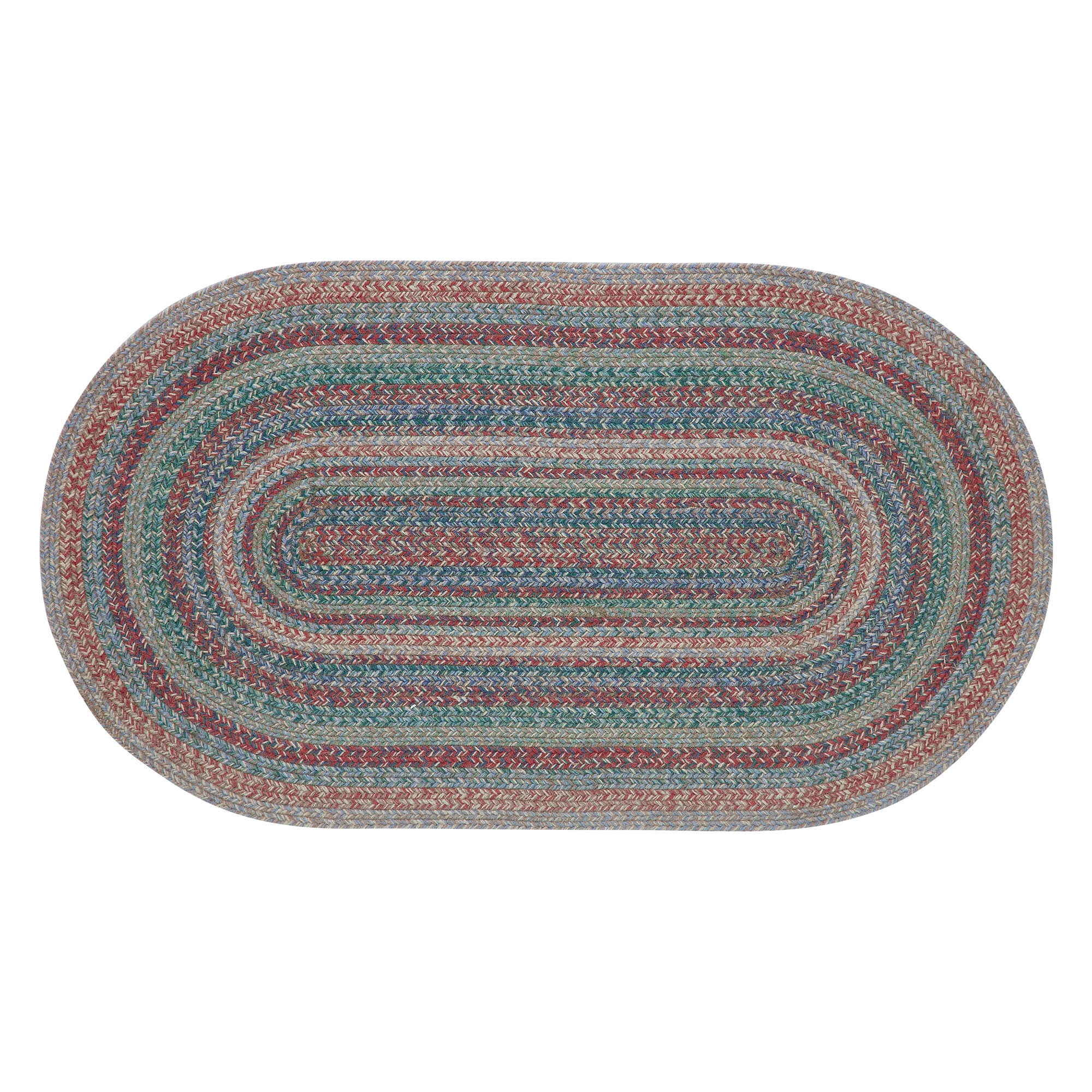 Multi Jute Rug Oval w/ Pad 27x48 – Beth's Country Primitive Home Decor