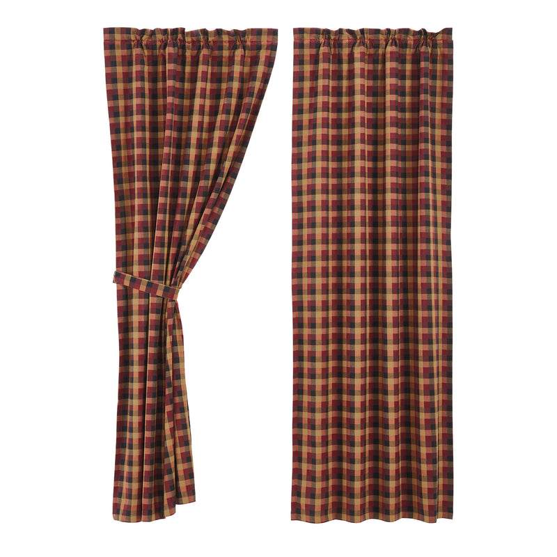 Heritage Farms Primitive Check Blackout Panel 84x40