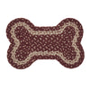 Burgundy Tan Indoor/Outdoor Small Bone Rug 11.5x17.5