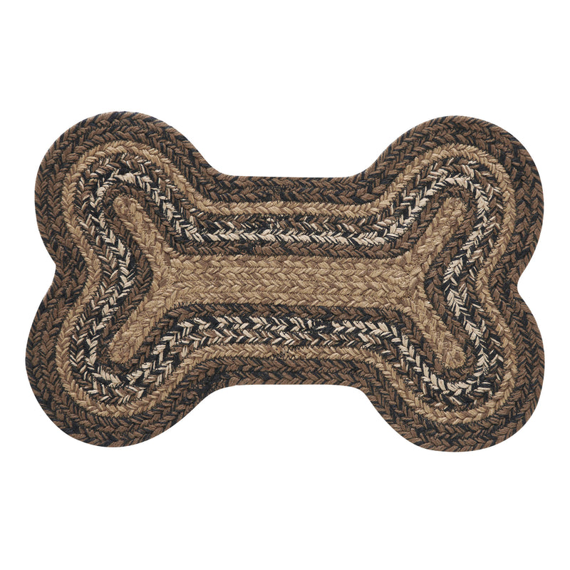 Espresso Indoor/Outdoor Small Bone Rug 11.5x17.5