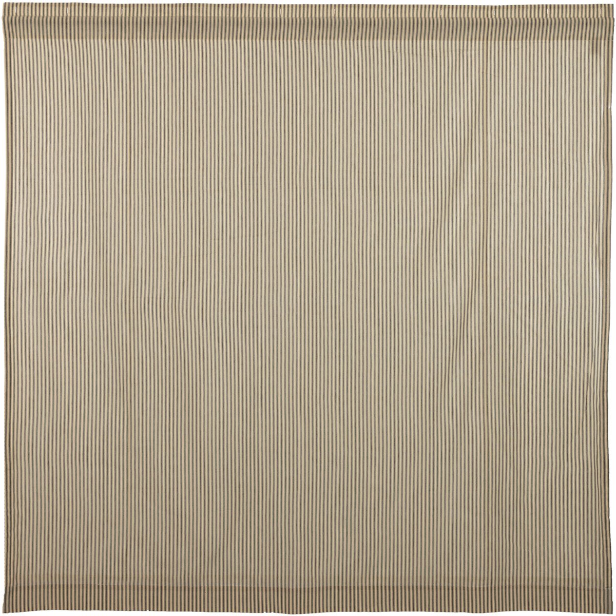 Sawyer Mill Charcoal Ticking Stripe Curtain 72x72