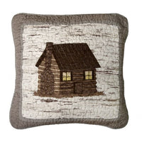 Donna Sharp Birch Forest Rustic Lodge Quilted Collection Cabin Pillow