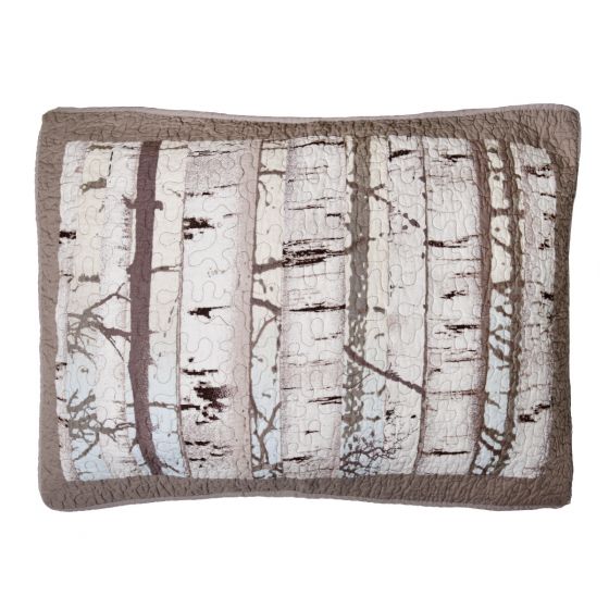 Donna Sharp Birch Forest Rustic Lodge Quilted Collection Sham