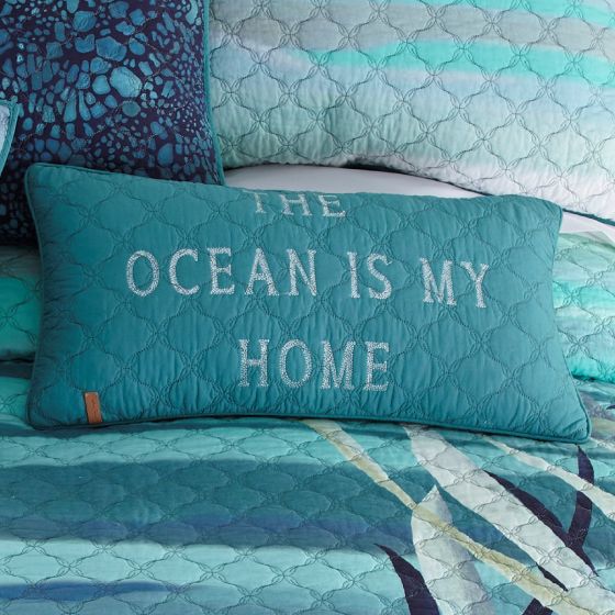 Donna Sharp Summer Surf Coastal Quilted Collection Rectangular Pillow