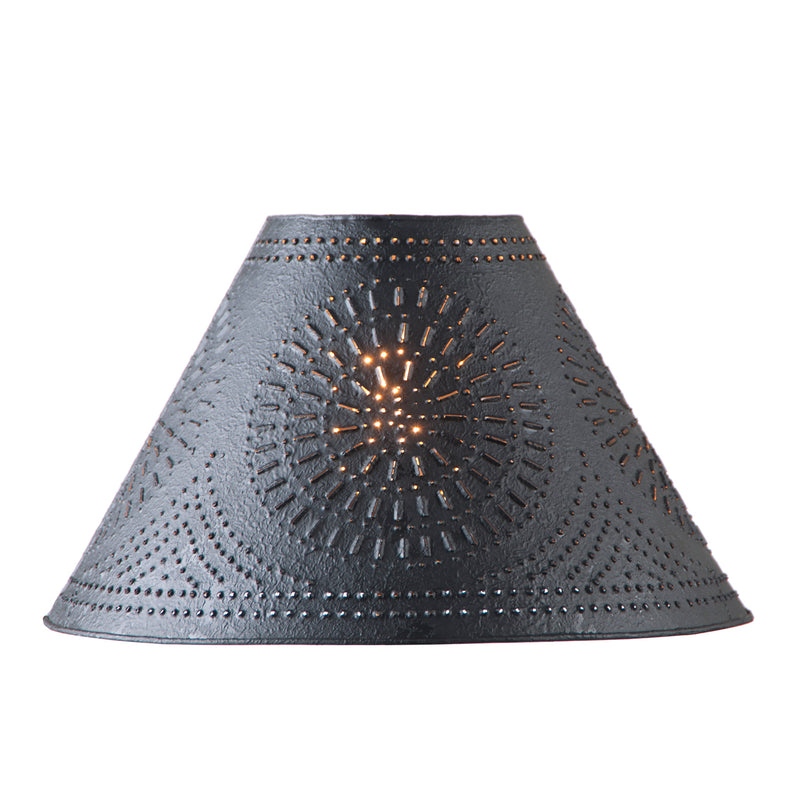17-Inch Flared Shade with Chisel in Textured Black