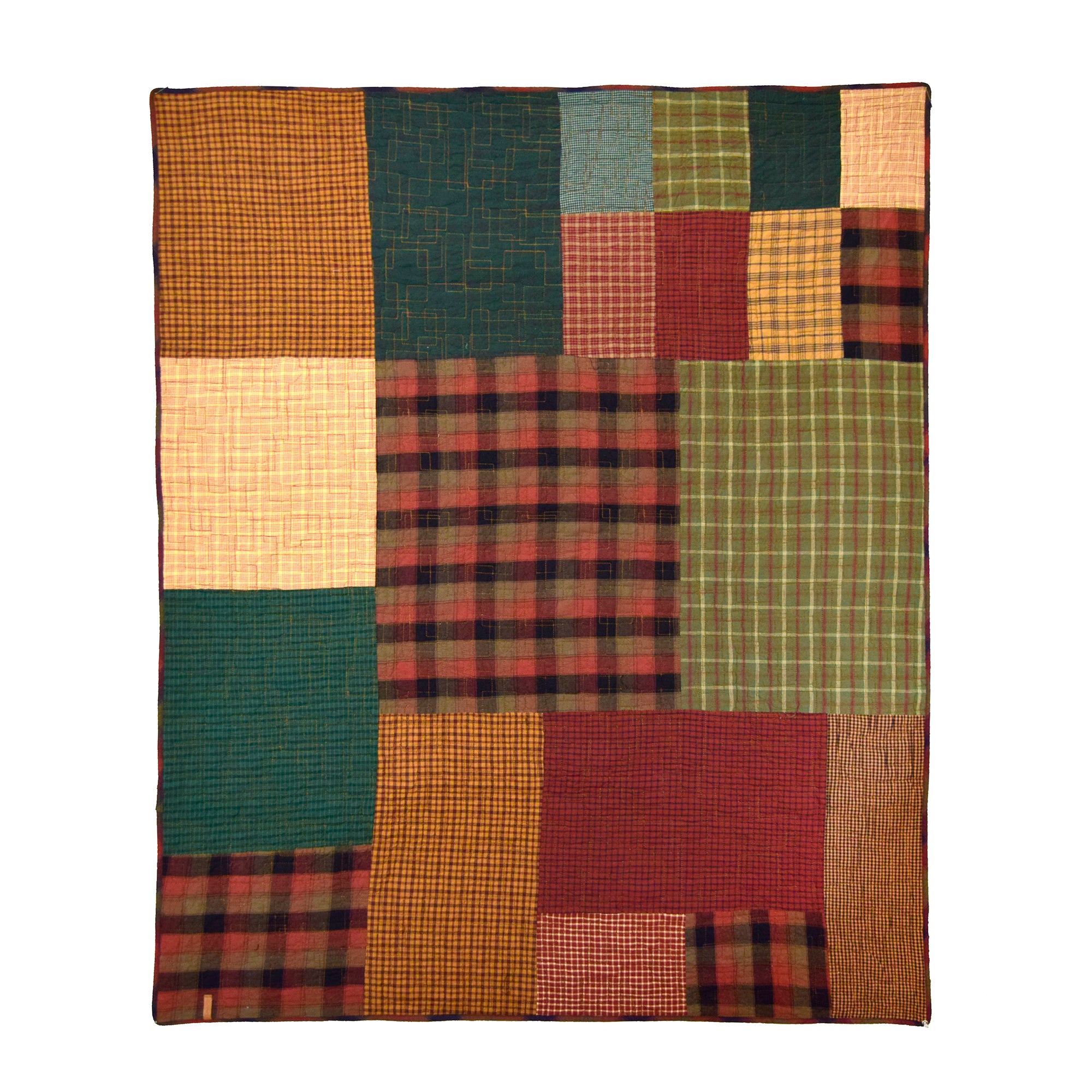 Donna Sharp Campfire Square Rustic Lodge Quilted Collection Throw