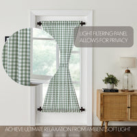 Annie Buffalo Green Check Door Panel 72x40