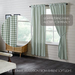 Annie Buffalo Green Check Panel Set of 2 84x40
