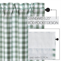 Annie Buffalo Green Check Valance 16x60