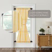 Annie Buffalo Yellow Check Door Panel 72x40