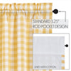 Annie Buffalo Yellow Check Valance 16x60