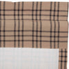 Sawyer Mill Charcoal Plaid Prairie Short Panel Set of 2 63x36x18