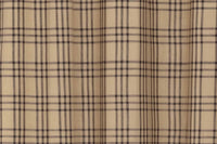 Sawyer Mill Charcoal Plaid Prairie Short Panel Set of 2 63x36x18