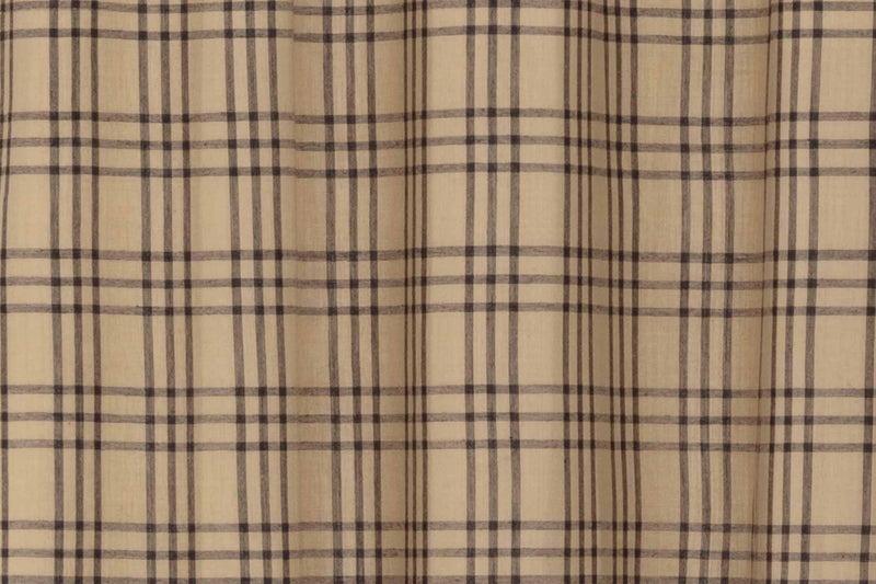 Sawyer Mill Charcoal Plaid Prairie Short Panel Set of 2 63x36x18