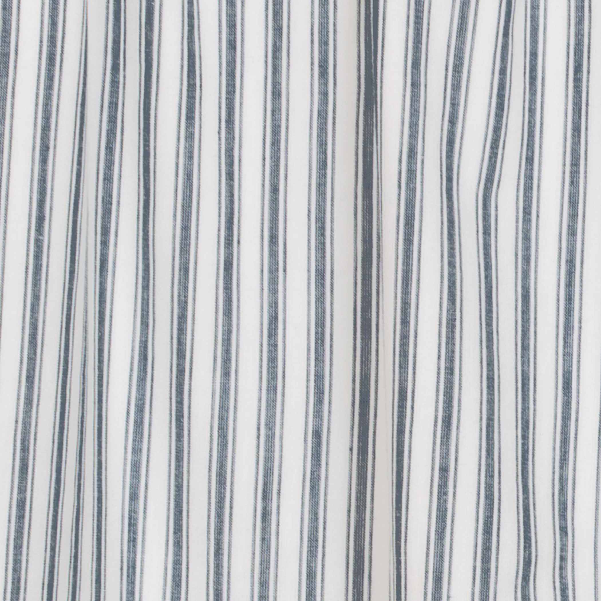 Sawyer Mill Blue Ticking Stripe Short Panel Set of 2 63x36