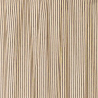 Sawyer Mill Charcoal Ticking Stripe Prairie Long Panel Set of 2 84x36x18