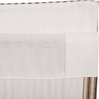 Sawyer Mill Charcoal Ticking Stripe Valance 16x72