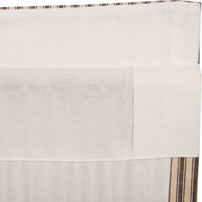 Sawyer Mill Charcoal Ticking Stripe Valance 16x72