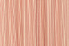 Sawyer Mill Red Ticking Stripe Prairie Short Panel Set of 2 63x36x18