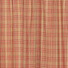 Sawyer Mill Red Plaid Prairie Short Panel Set of 2 63x36x18