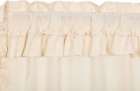 Muslin Ruffled Unbleached Natural Swag Set of 2 36x36x16