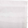White Ruffled Sheer Petticoat Panel Set of 2 84x40