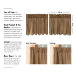 Cedar Ridge Tier Scalloped Set of 2 24x36